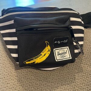 Herschel Supply Company Black and White Belt Bag